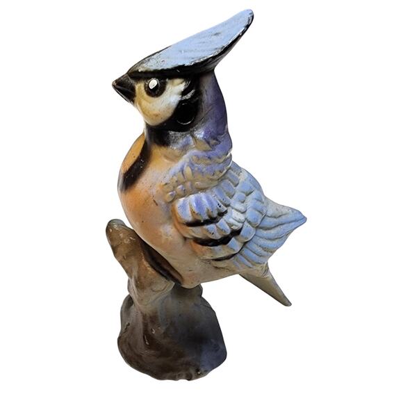 Set of 4 Vintage Hand Painted Porcelain Bird Figurines Japan Blue Jay - Picture 16 of 16